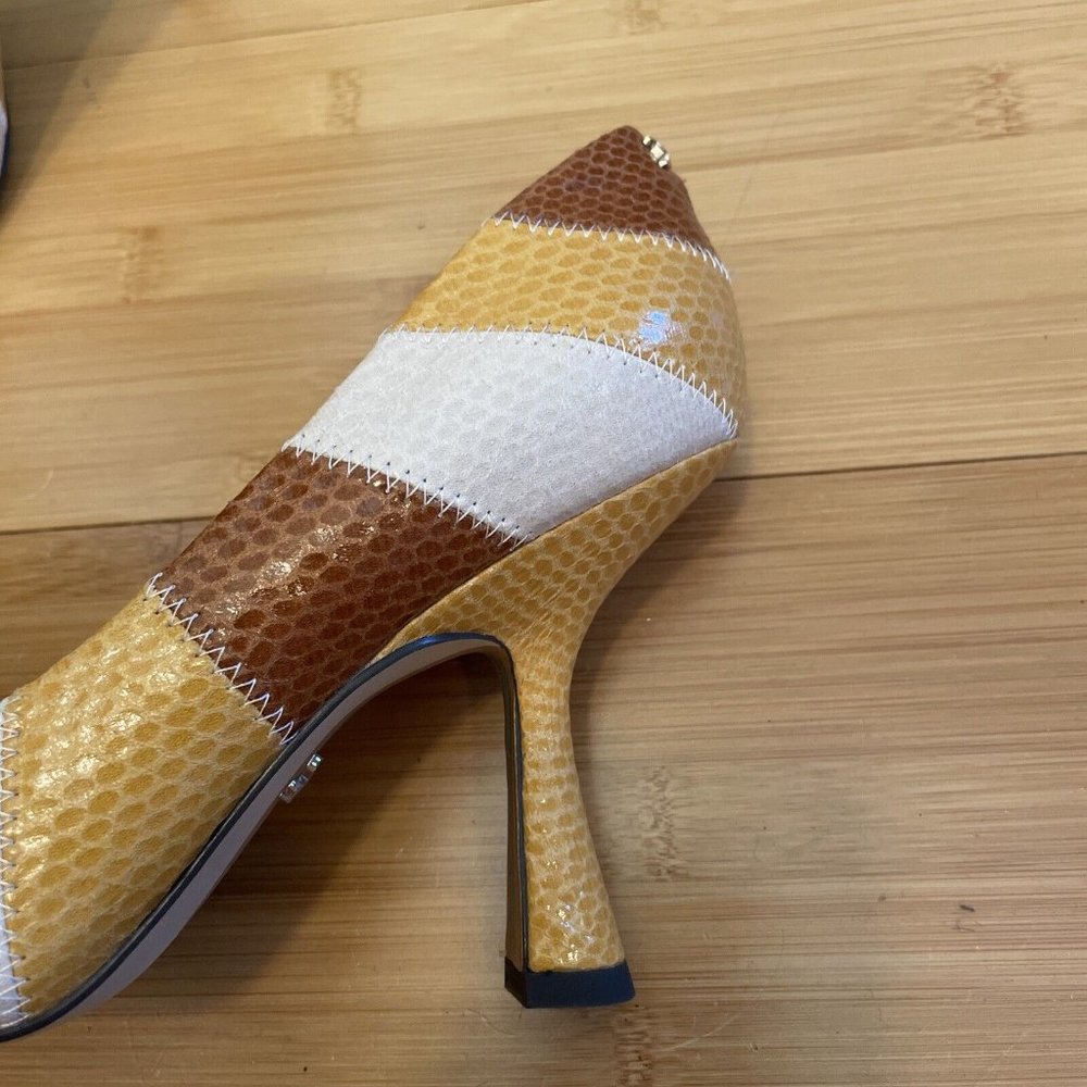 Sam Edelman Patchwork Multicolored Neutral Leathe… - image 5